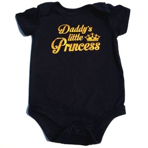 Daddy's Little Princess Royal Onesie Size 12 Month